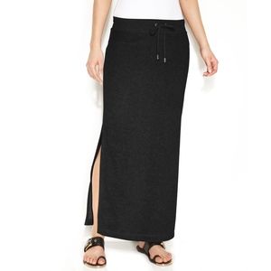 Michael Kors Terry Maxi Skirt with Slit